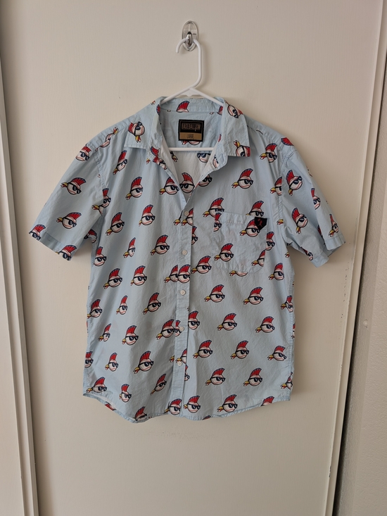 Baseballism Other - Baseballism Mens Large Blue Major League Wild Thing Button Down Shirt